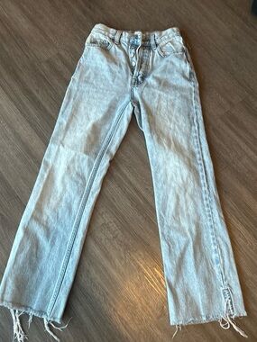 PacSun Light Blue High-Rise Straight Jeans